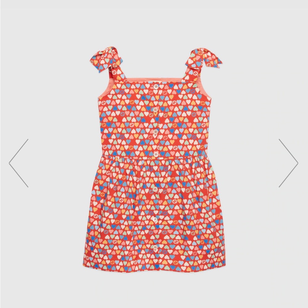 Gucci Heart Poplin Dress